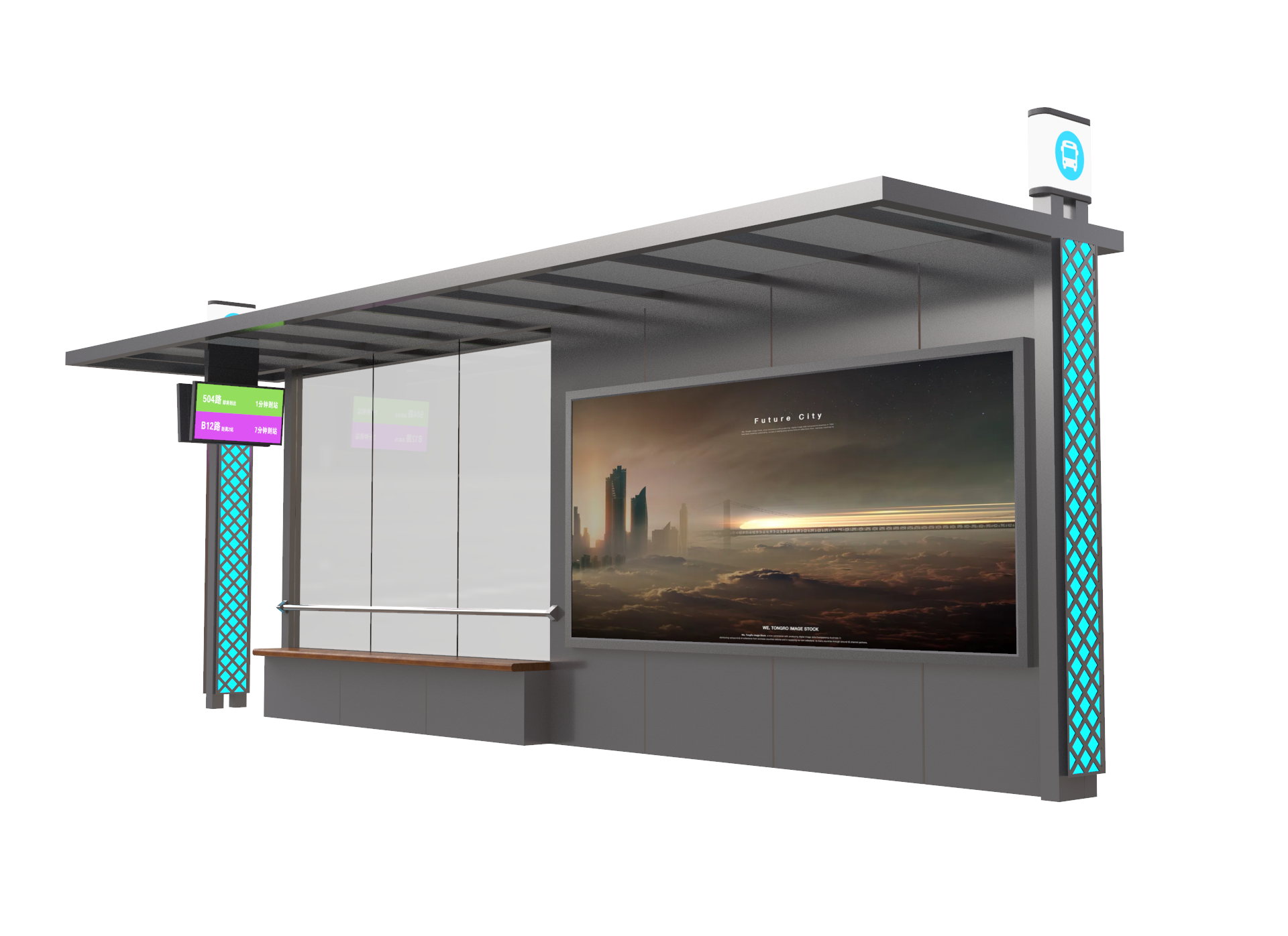 solar bus shelter