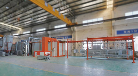 Powder sprayingworkshop