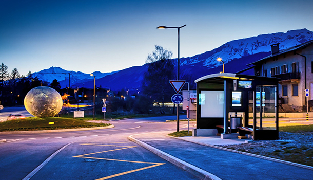 Switzerland Smart Bus Shelter Project: High-Altitude Cold Climate Solution Switzerland Smart Bus Shelter Project: High-Altitude Cold Climate Solution