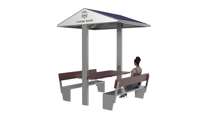 Solar-Powered Rest Pavilion