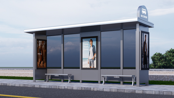 Smart City Stainless Steel Bus Stop Shelter YEROO Bus Shelter | Free Design& Mass Production Factory 
