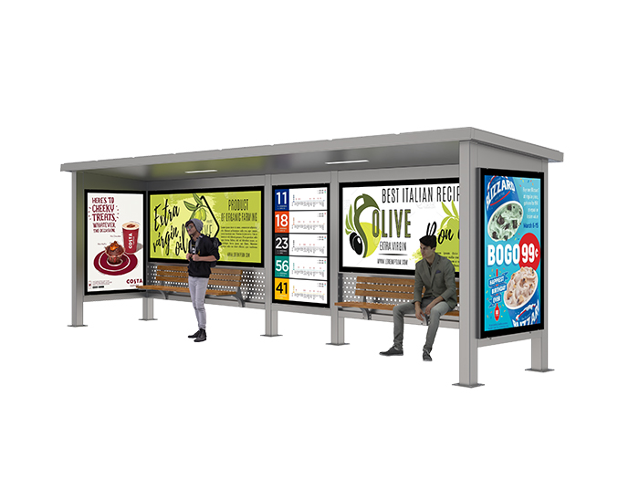 Bus Shelter with Advertising- YR-SSBS-25033