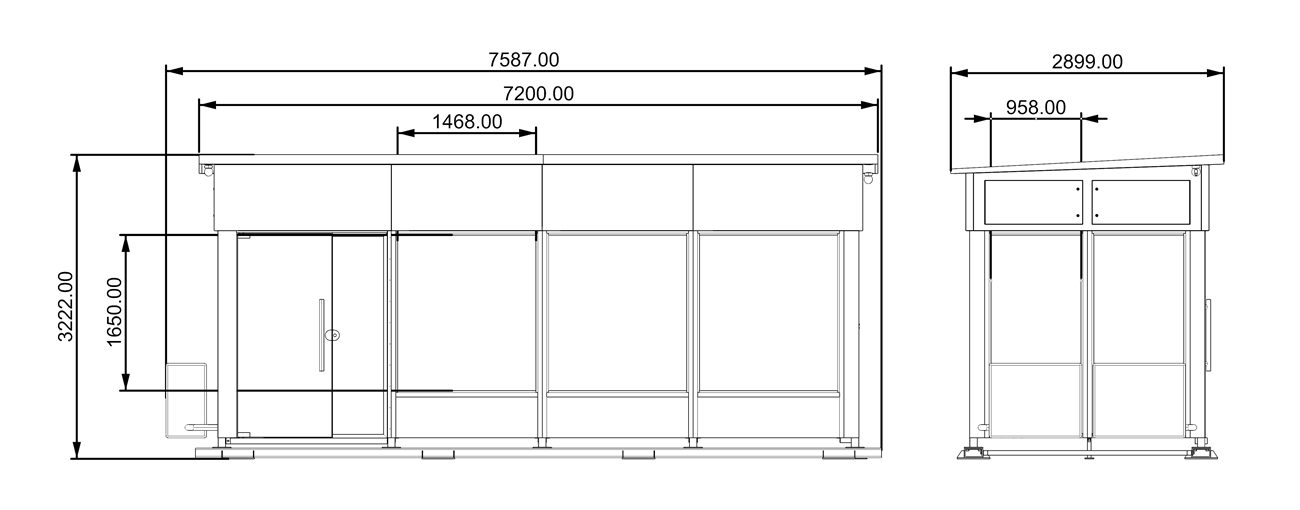Air Conditioned Bus Shelter- YR2009-007