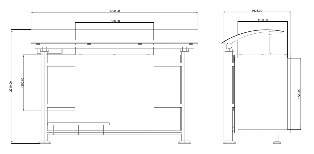 Waterproof Bus Shelter- YR1505-005