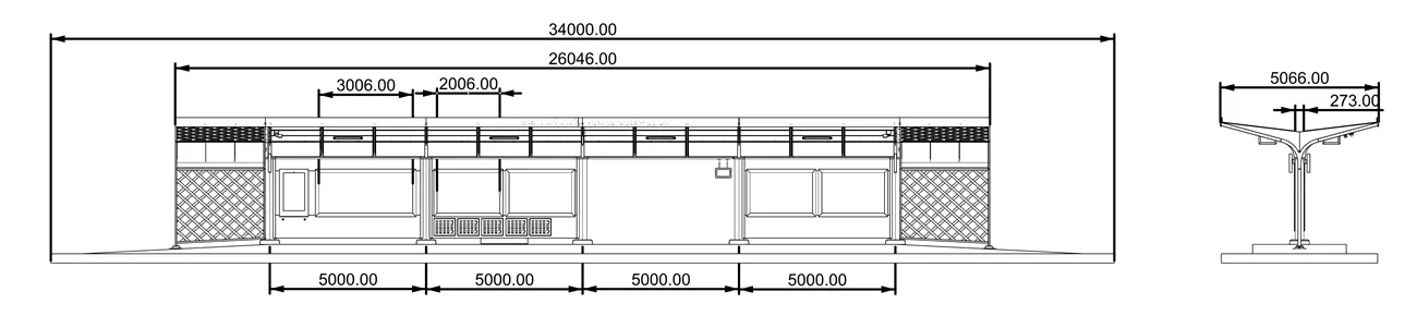 BRT Bus Shelter- YR2504-015
