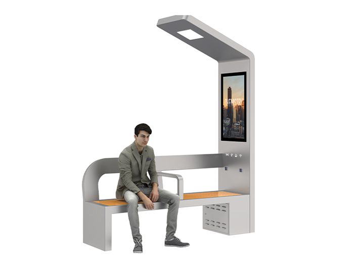 Solar Charging Public Bench- YR-SPP-019