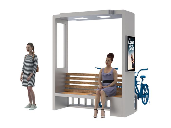 Solar Charging Bench- YR-SPP-020 Solar Charging Bench- YR-SPP-020
