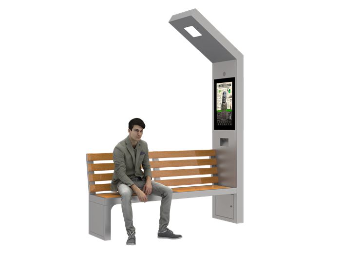 City Solar Bench- YR-SPP-018