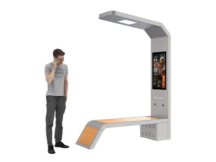 Solar Powered Bench Seat- YR-SPP-012