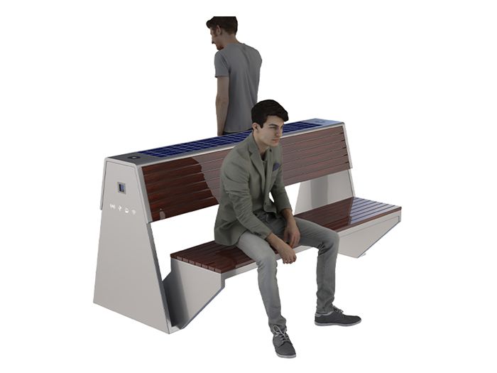 Smart Solar Powered Bench- YR-SPP-010