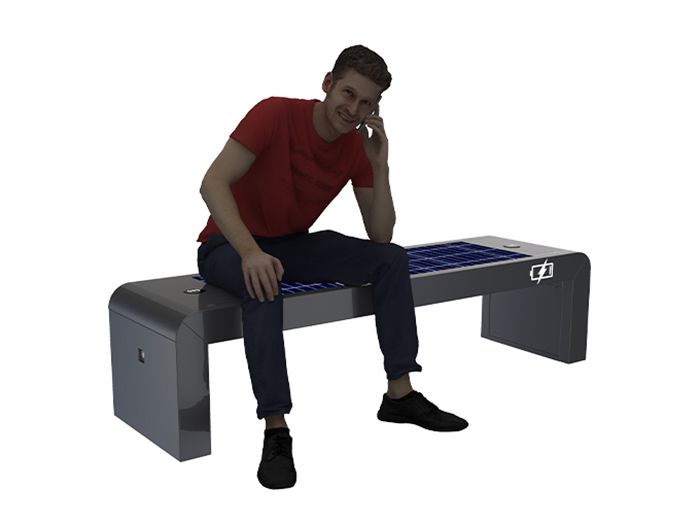 Outdoor Smart Solar Bench- YR-SPP-038