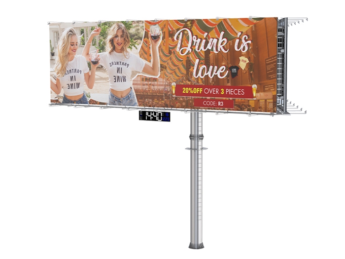 Three Sided Banner Billboard Frame- YR1902-001A Three Sided Banner Billboard Frame- YR1902-001A