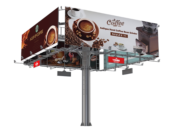 Four Sided Outdoor Billboard- YR1807-001-A Four Sided Outdoor Billboard- YR1807-001-A