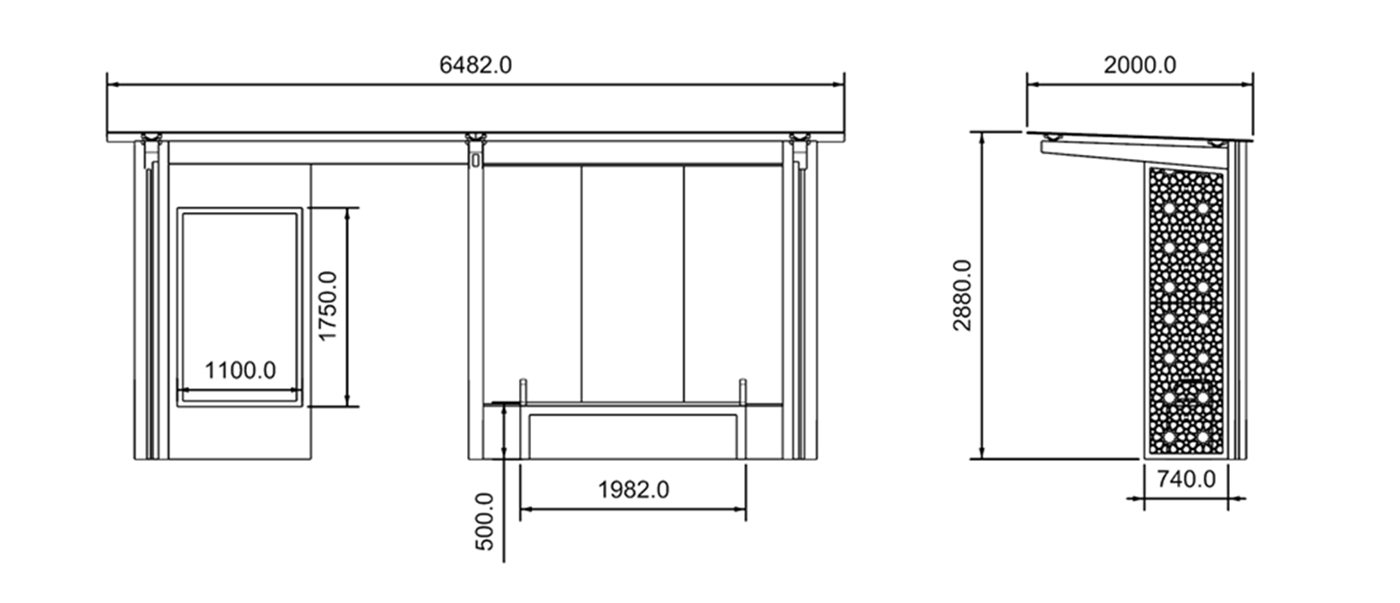 Bus Stop Manufacturers- YR-SSBS-2302107