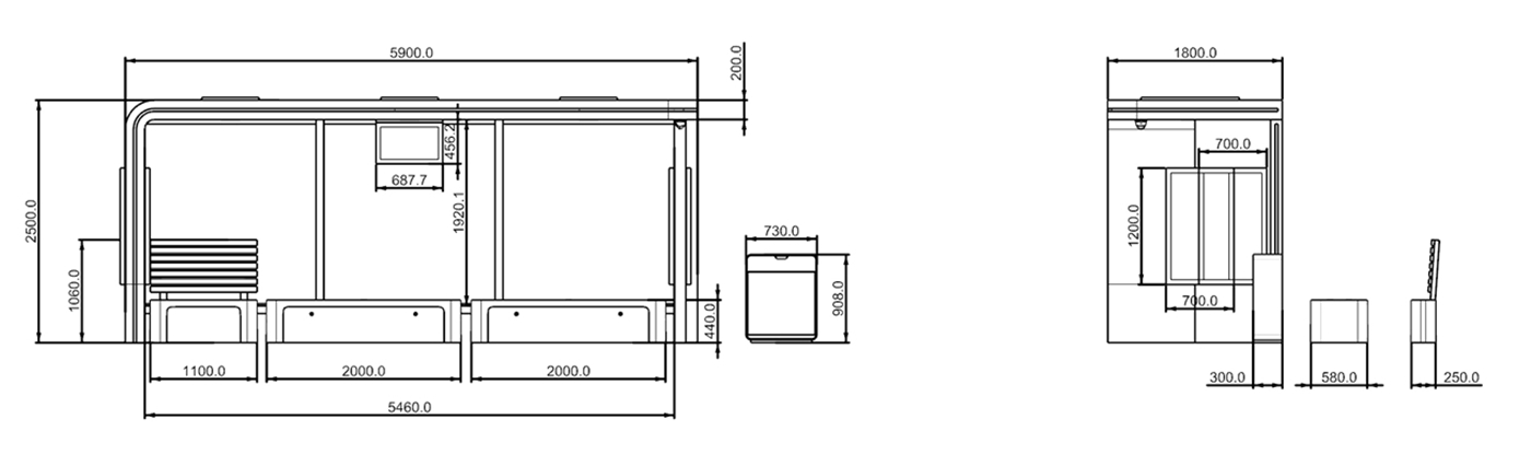 Smart Bus Stop with Display- YR-SMBS-25013