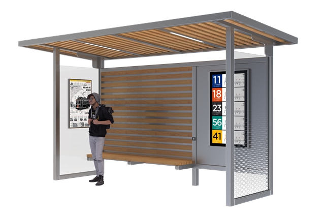 Solar Powered Bus Stops- YR-SSBS-2407340