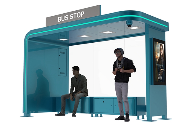 Bus Shelter with Signage- YR-SMBS-25019