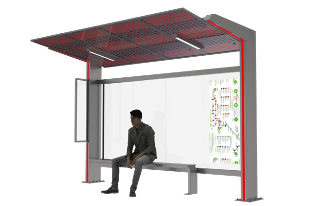Bus Shelter Solar- YR-SSBS-25017