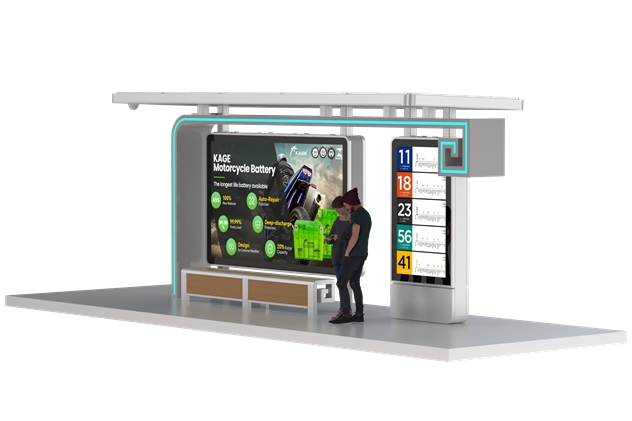 Bus Stop and Shelter- YR2503-028C