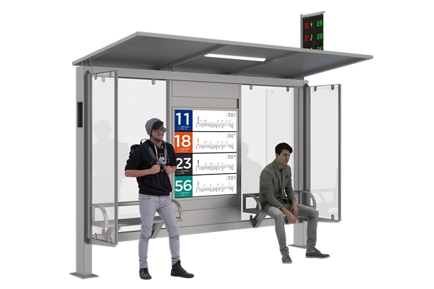 Aluminium Bus Shelter- YR1706-002