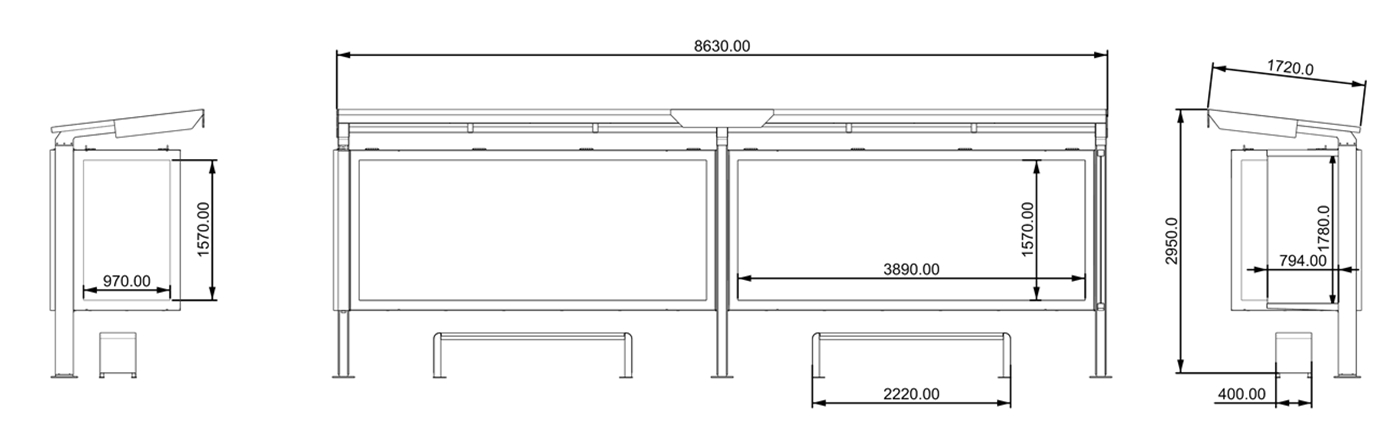 Urban Transport Shelter Design- YR-SSBS-25035 Urban Transport Shelter Design- YR-SSBS-25035
