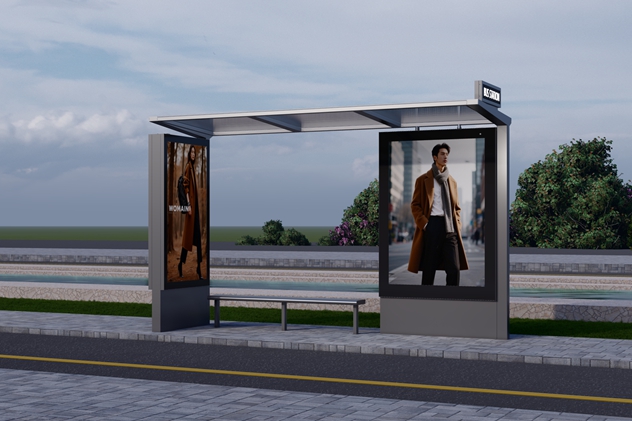 Smart City Bus Shelter- YR-SSBS-25016 Smart City Bus Shelter- YR-SSBS-25016