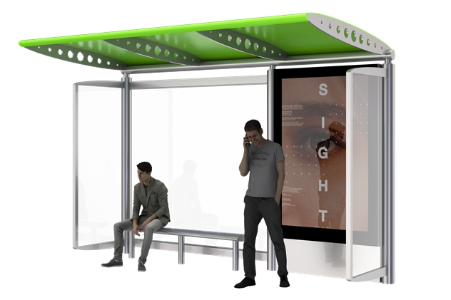 Bus Stop Shelter Manufacturers- YR-SSBS-2308009
