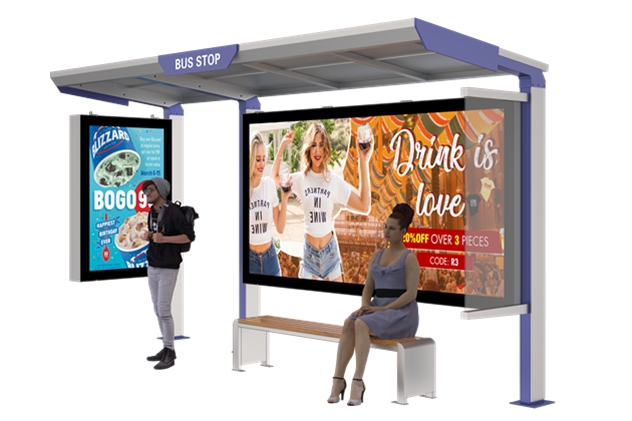 Prefabricated Bus Shelter- YR-SSBS-25034 Prefabricated Bus Shelter- YR-SSBS-25034