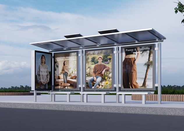 Bus Shelter with Map Display- YR-SSBS-25026