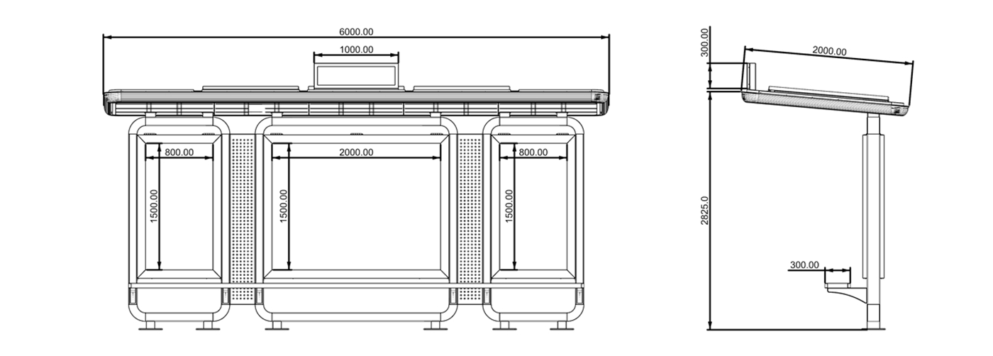 Custom Bus Stop Shelter- YR-SSBS-25038