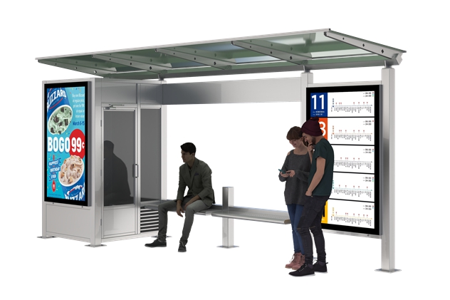 Urban Bus Shelter- YR-SSBS-25024 Urban Bus Shelter- YR-SSBS-25024