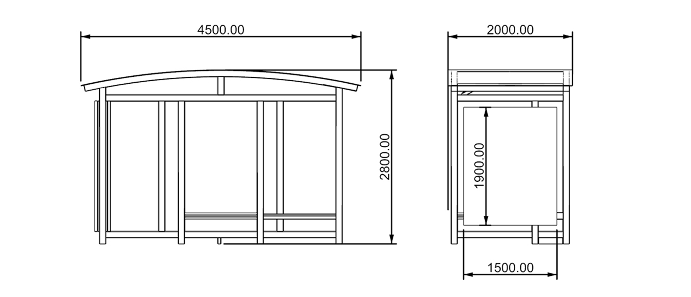 Bus Shelter Manufacturers- YR-SSBS-2301002