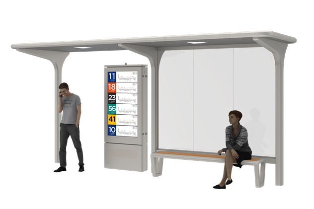 Steel Bus Shelters- YR-SSBS-22194 Steel Bus Shelters- YR-SSBS-22194