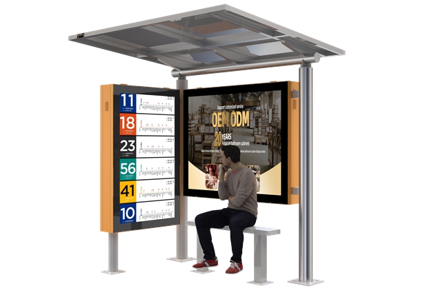 2.5m Small Size Bus Shelter- YR-SSBS-25029 2.5m Small Size Bus Shelter- YR-SSBS-25029