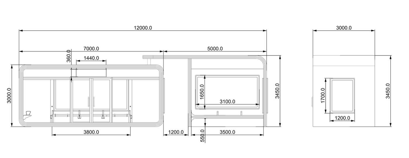 Air Conditioned Bus Shelter- YR-ACBS-2511003 Air Conditioned Bus Shelter- YR-ACBS-2511003