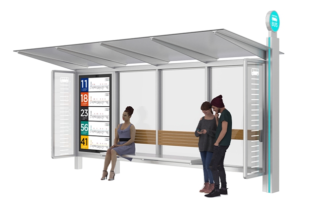 Stainless Steel Bus Shelter- YR-SSBS-2408342