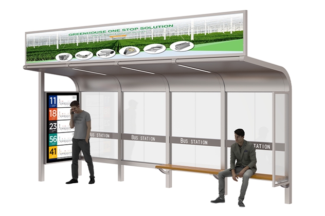 Steel Bus Shelter Supplier- YR-SSBS-2312324