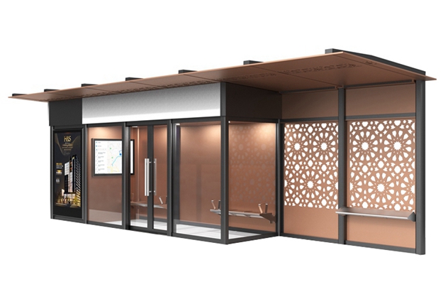 Bus Stop Shelter with Air Condition- YR-ACBS-25046 Bus Stop Shelter with Air Condition- YR-ACBS-25046