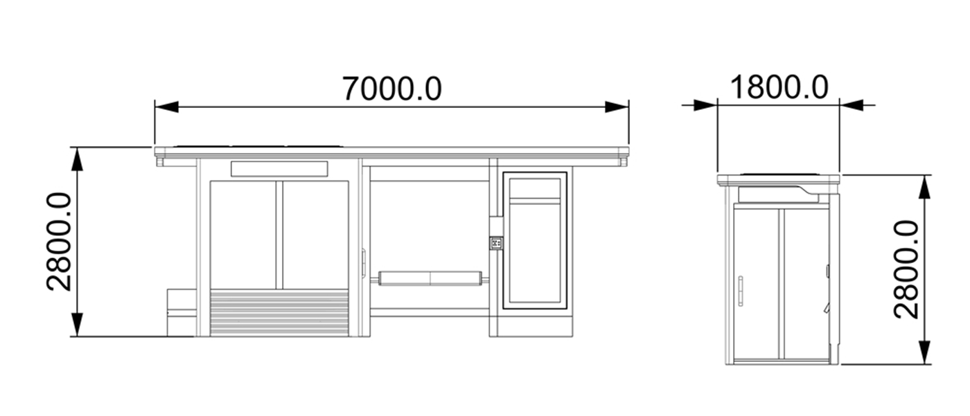 Bus Stop Shelter Factory- YR-ACBS-2312326