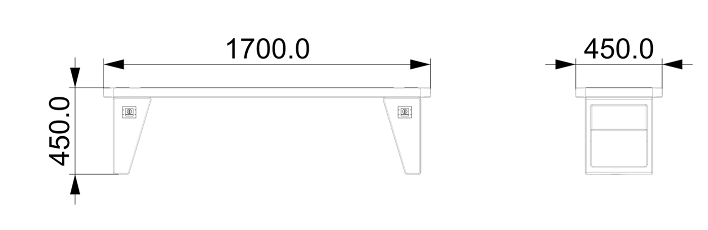 USB Smart Bench Outdoor- YR-SPP-005