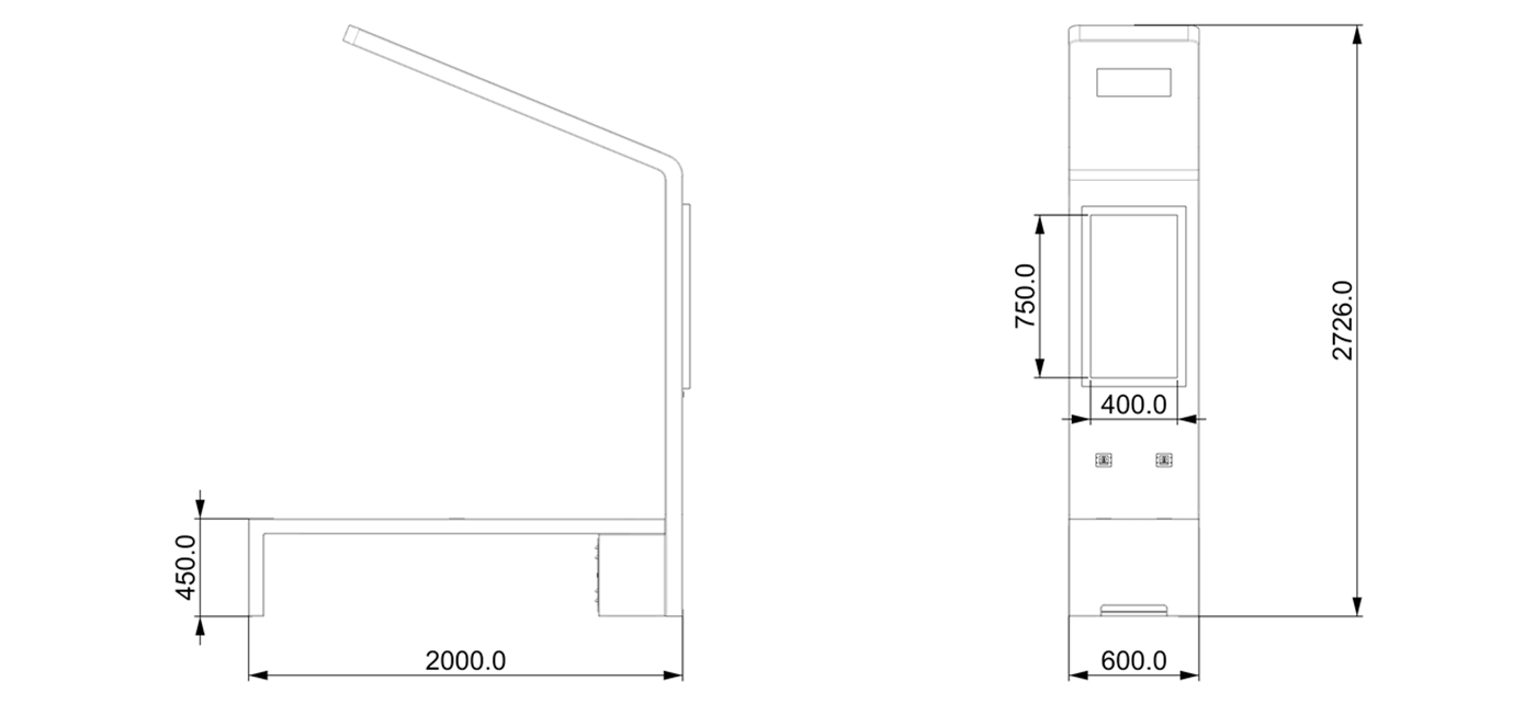 Public Solar Bench- YR-SPP-014 Public Solar Bench- YR-SPP-014