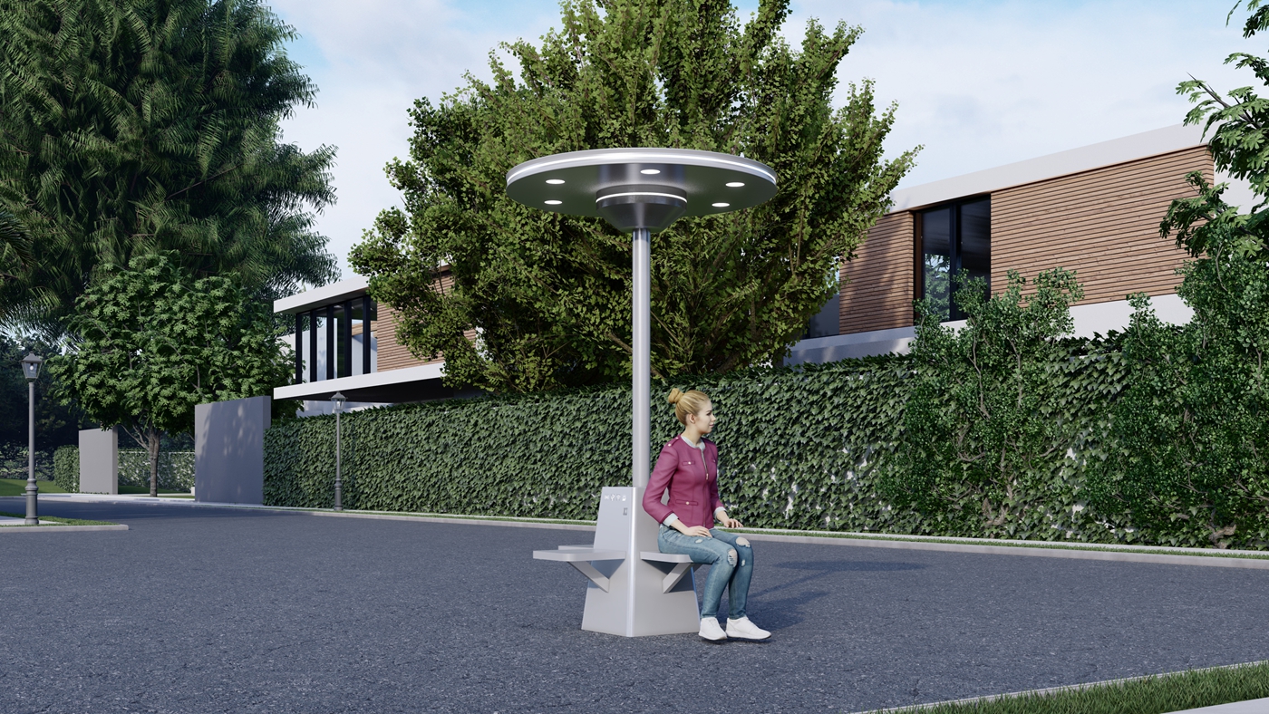 Outdoor Solar Seating- YR-SPP-015 Outdoor Solar Seating- YR-SPP-015