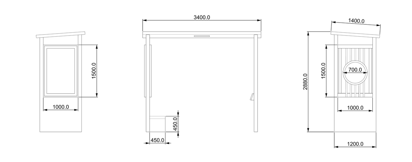 Smart Park Bench- YR-SPP-033 Smart Park Bench- YR-SPP-033