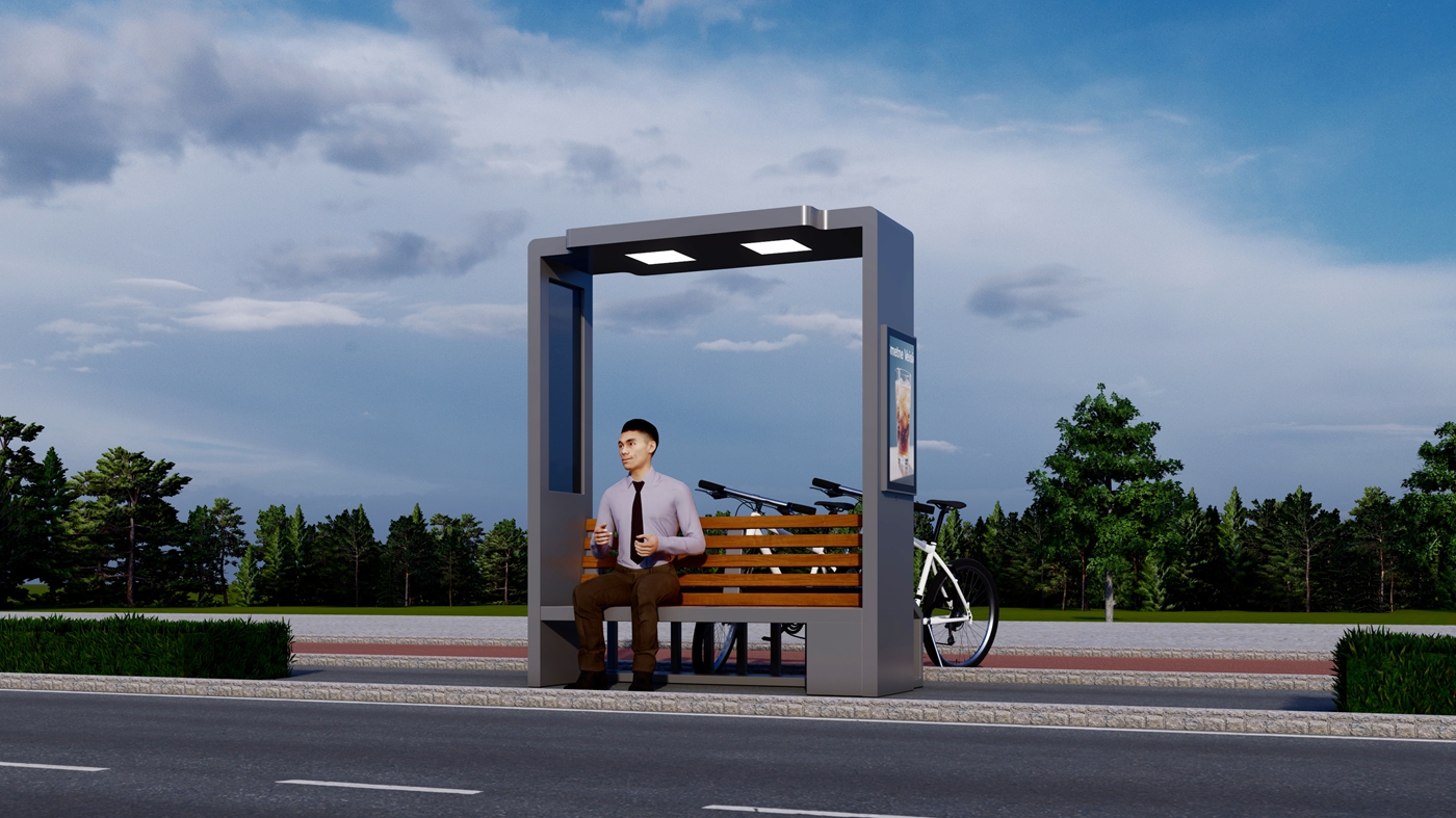 Solar Charging Bench- YR-SPP-020 Solar Charging Bench- YR-SPP-020