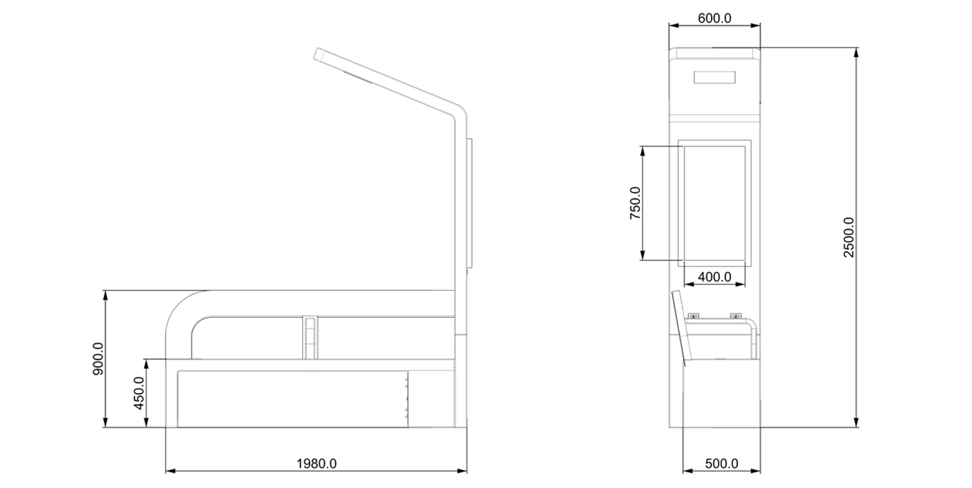 Solar Charging Public Bench- YR-SPP-019 Solar Charging Public Bench- YR-SPP-019