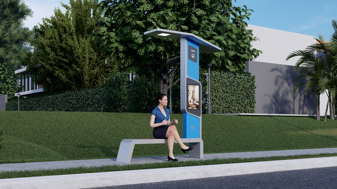 Bluetooth Smart Solar Bench- YR-SPP-036 Bluetooth Smart Solar Bench- YR-SPP-036