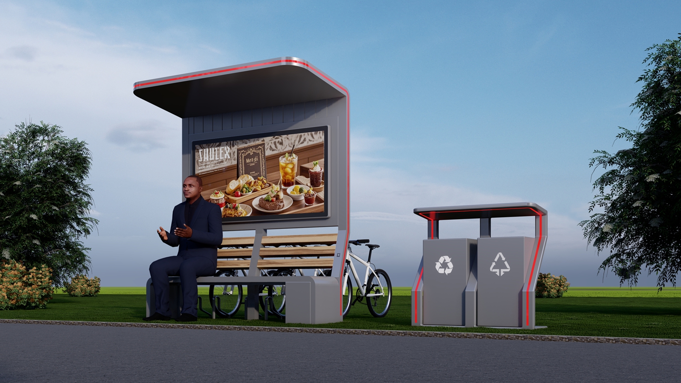 Solar Bench Outdoor Furniture- YR-SPP-027 Solar Bench Outdoor Furniture- YR-SPP-027