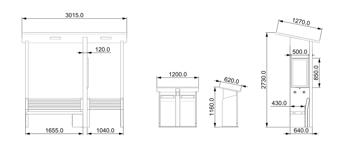 Solar Bench Furniture- YR-SPP-024