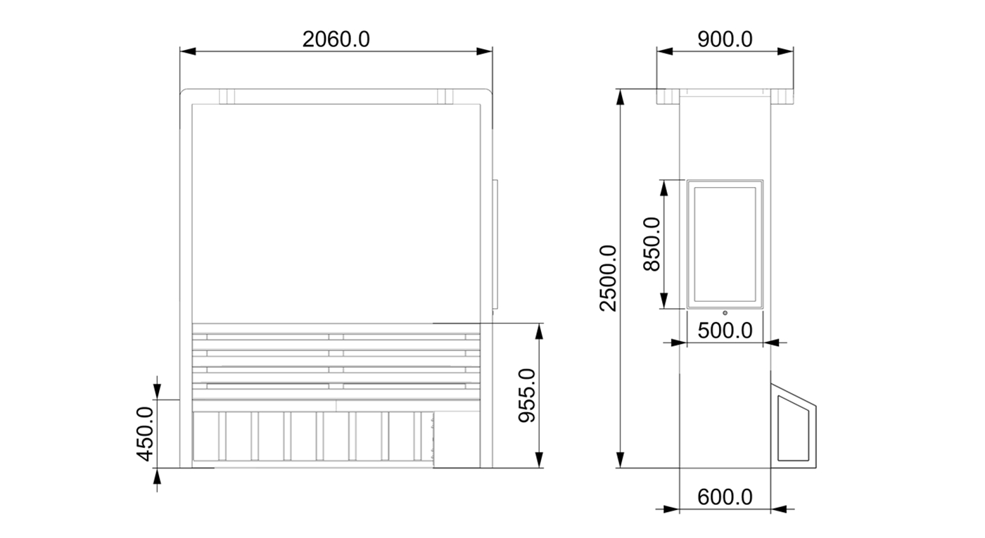 Solar Charging Bench- YR-SPP-020 Solar Charging Bench- YR-SPP-020