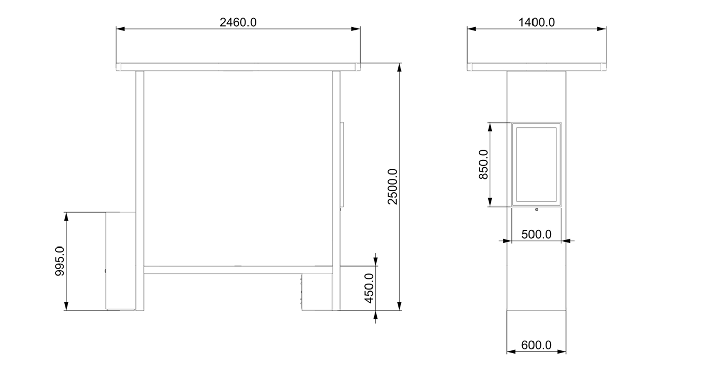 Solar Powered Benches- YR-SPP-021 Solar Powered Benches- YR-SPP-021